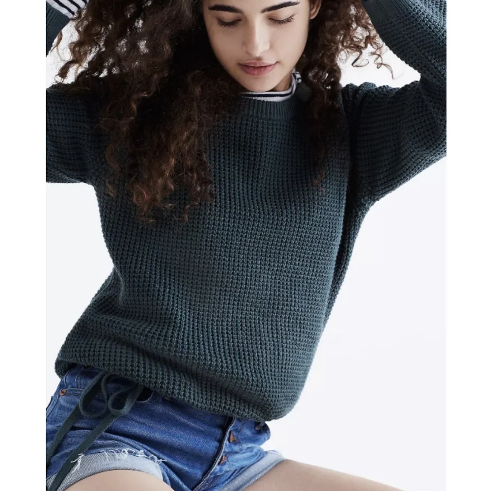 Madewell Wafflestitch Drawstring Sweater